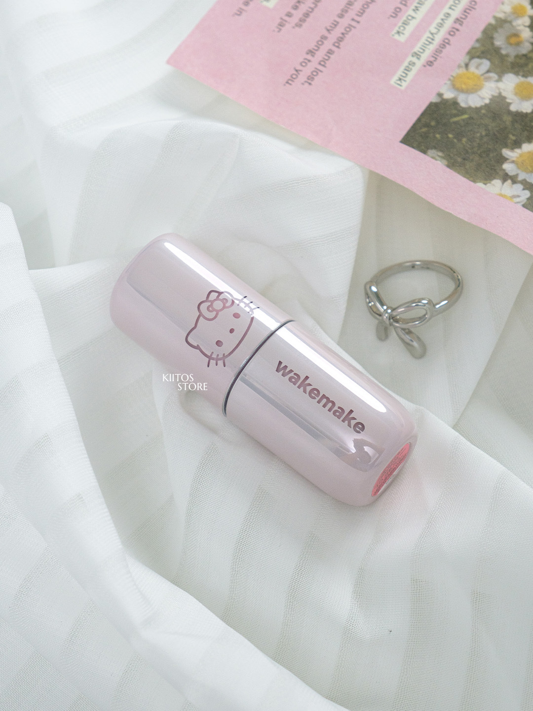 【現貨】韓國 WAKEMAKE Hello Kitty 水光潤澤唇釉 4.6g