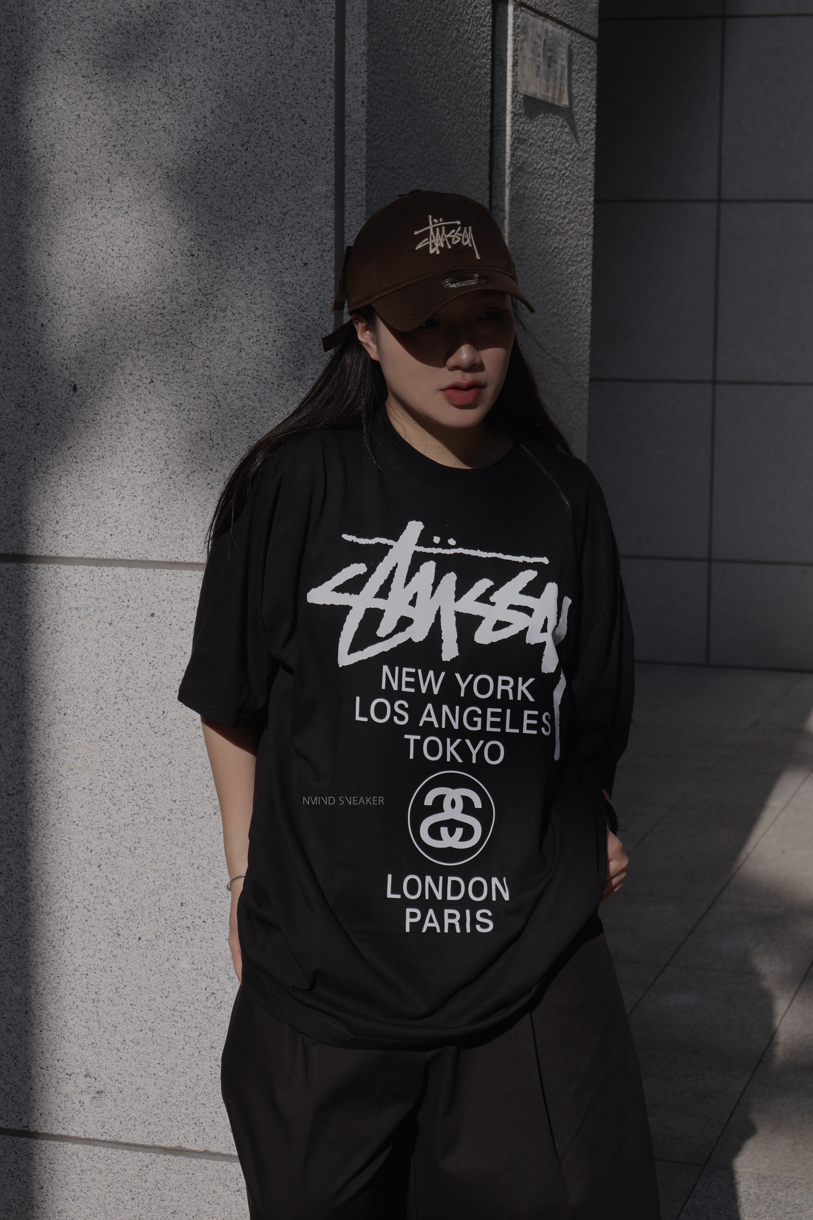 <快速出貨> Stussy 超級經典 World Tour 短踢 黑/棕