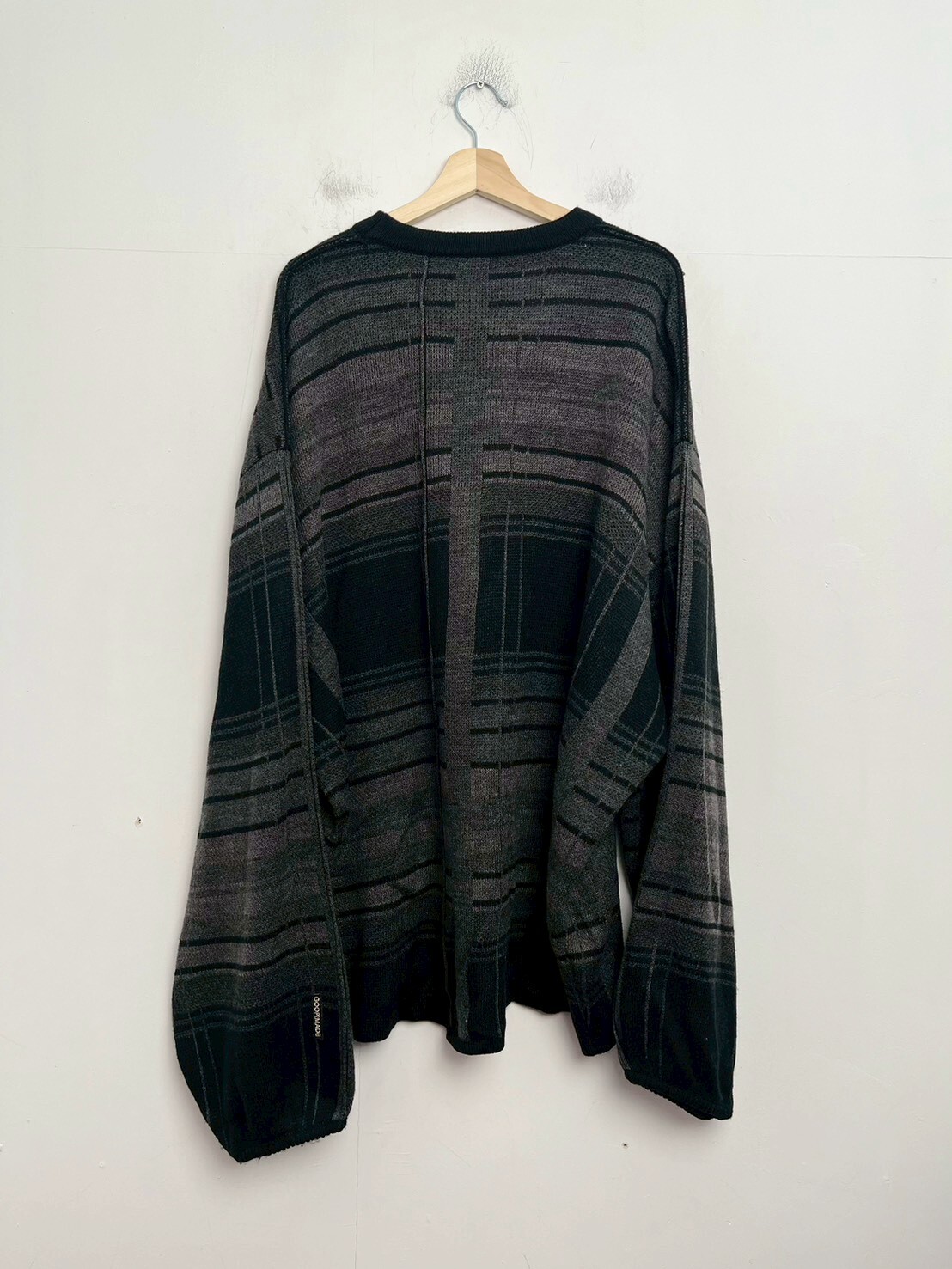 GOOPIMADE “8SE-01K” MEGA-type Plaid Knit Sweater SIZE 3