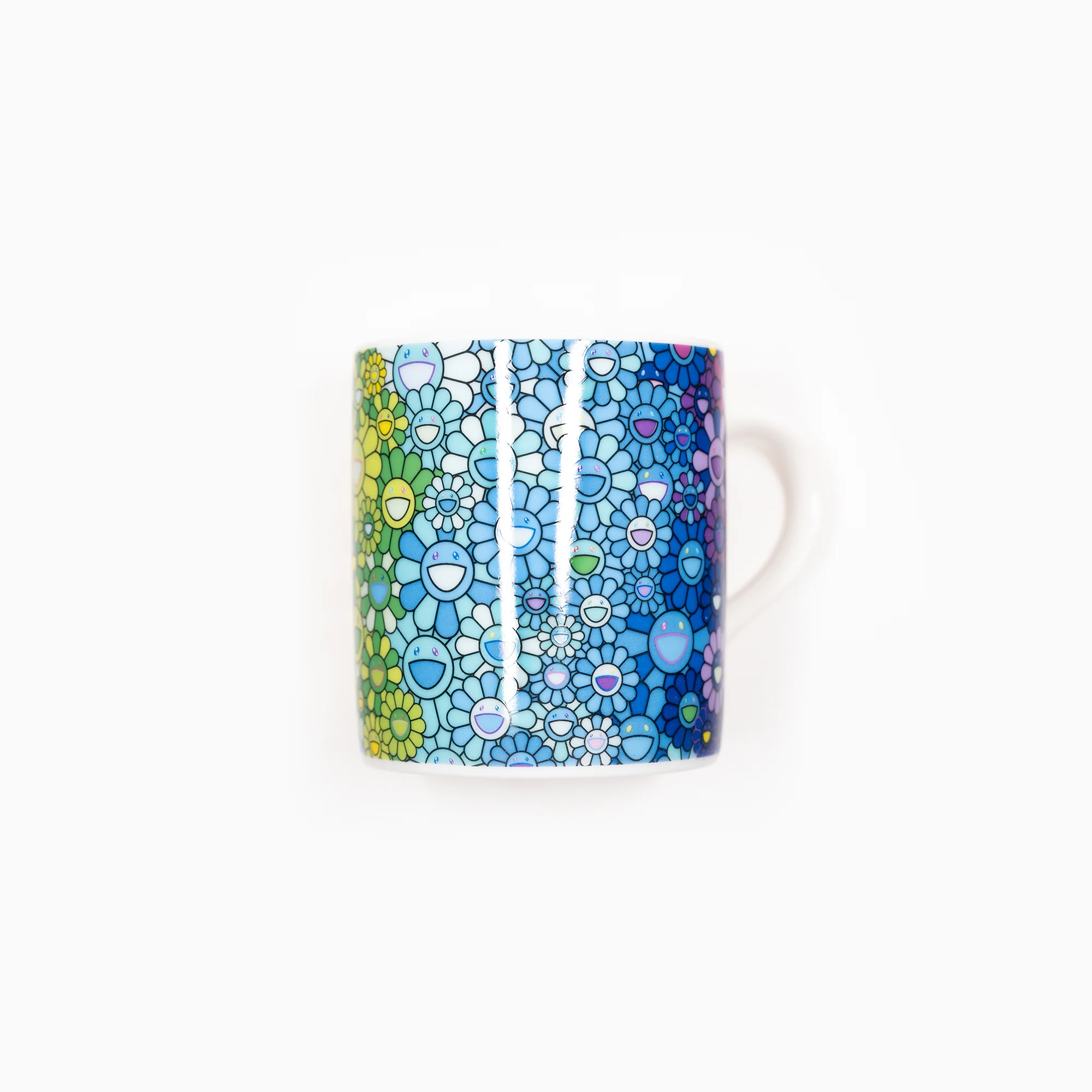 -(C033)-TAKASHI MURAKAMI RAINBOW FLOWER FIELD MUG 村上隆 彩花 馬克杯-TM-ZZ004242