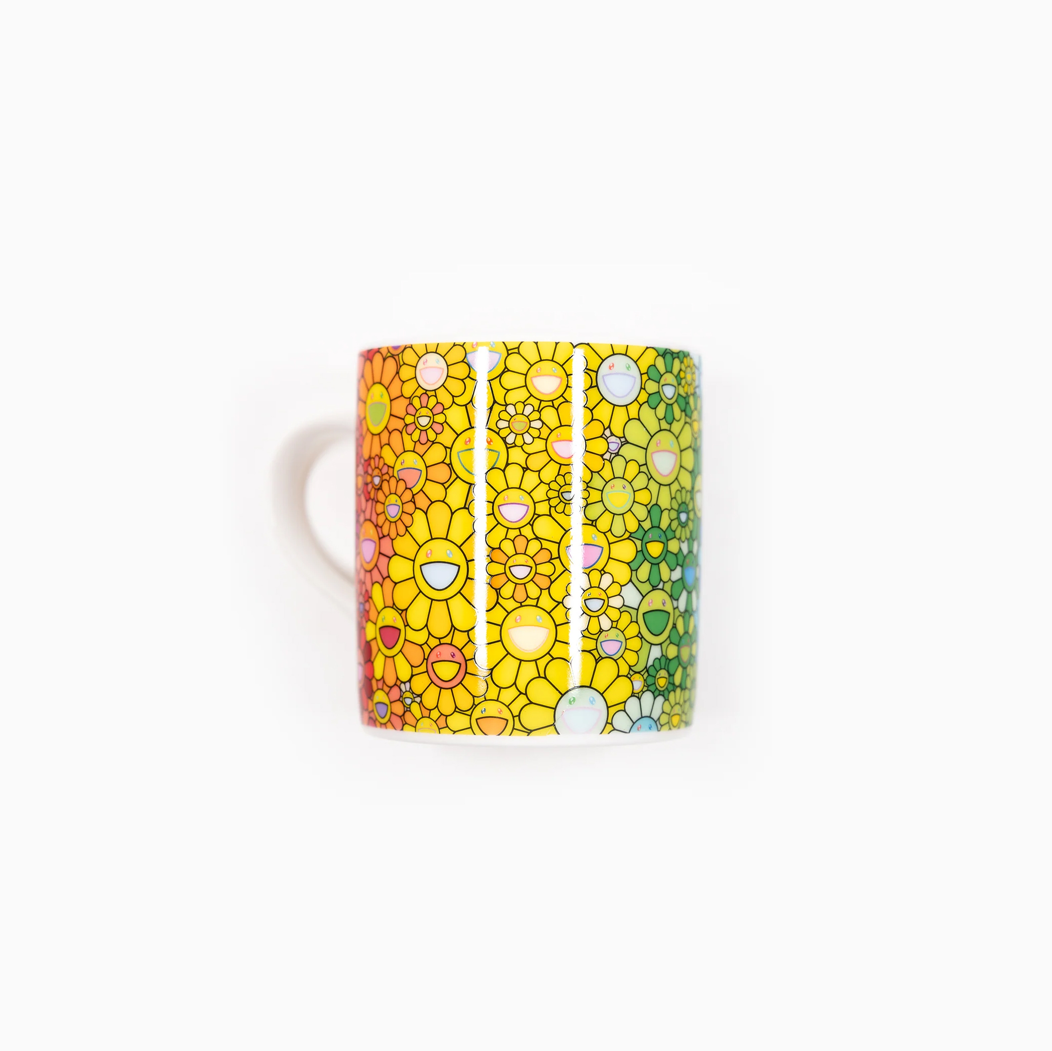 -(C033)-TAKASHI MURAKAMI RAINBOW FLOWER FIELD MUG 村上隆 彩花 馬克杯-TM-ZZ004242