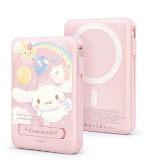 Garmma Sanrio 磁吸帶線五合一行動電源10000mAh IK-7CPB16 (大耳狗-氣球派對)