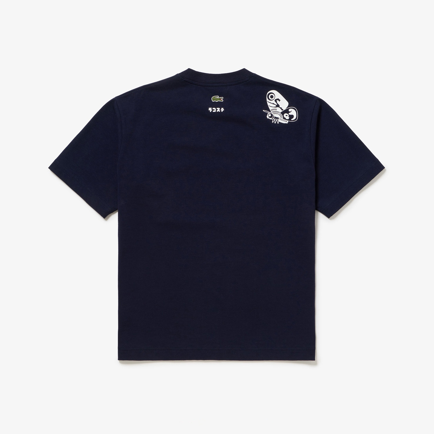 LACOSTE X GODZILLA 2.0 TEAM T-SHIRT 哥吉拉團隊插圖T 深藍 後肩摩斯拉-TH06GZJ99-001