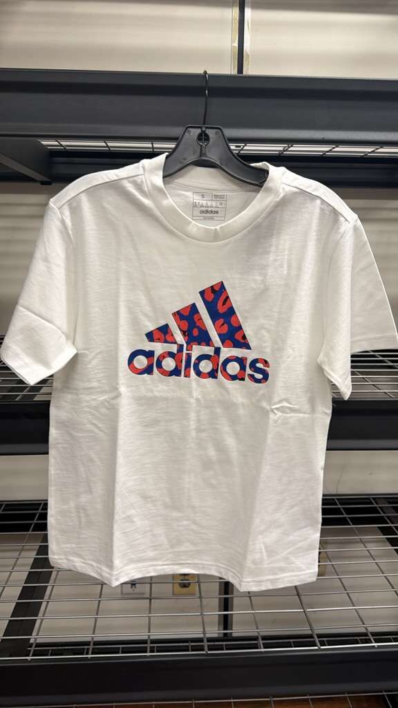 AK070 ADIDAS 女裝白色三間迷彩TEE