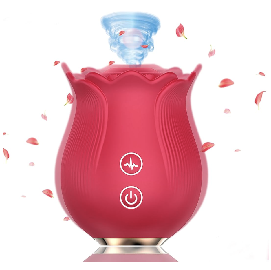 〔女友最愛〕PJ玫瑰花震動吸啜器