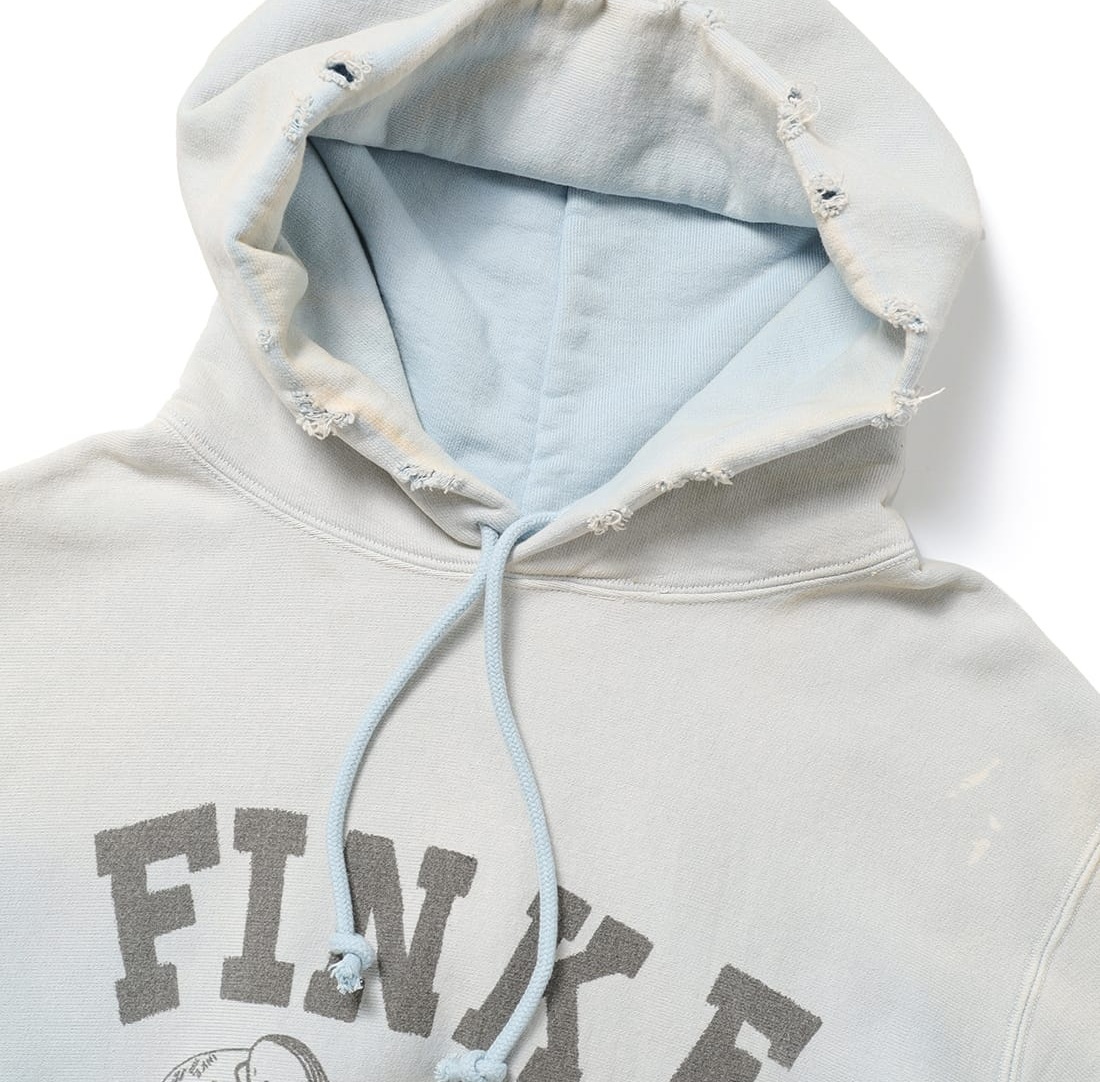 RE-STOCK: BOWWOW FINK E. HOODIE CRASH AGED - BLUE PRE ORDER ITEM (預訂中)