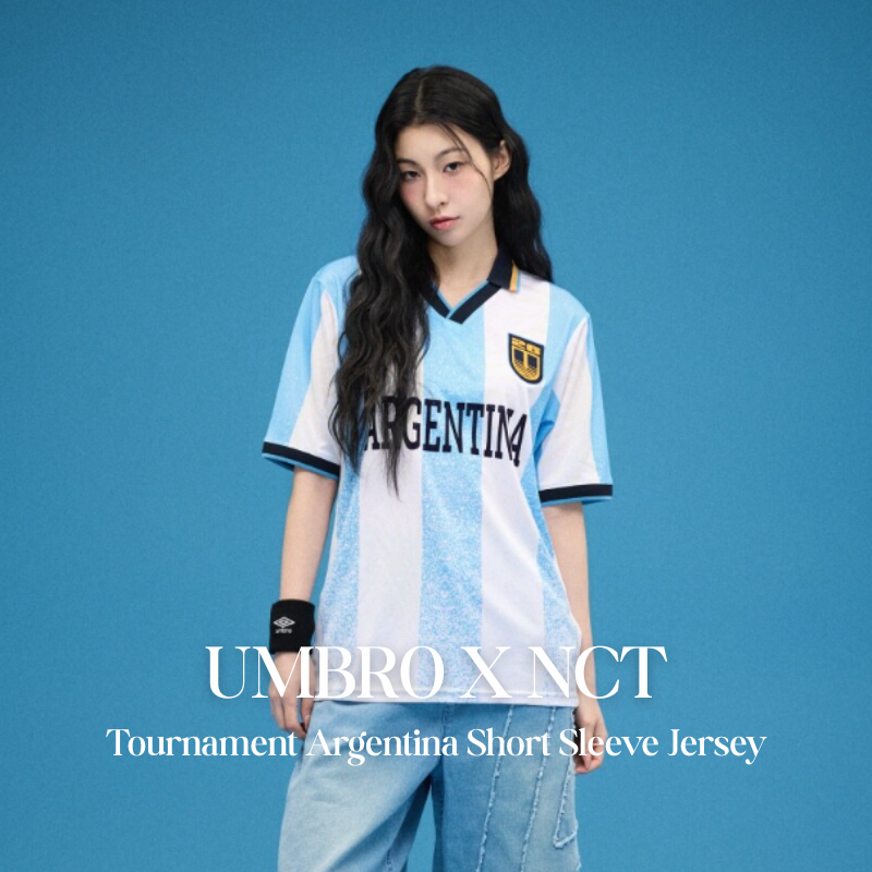 【代購】UMBRO X NCT WISH Tournament 阿根廷短袖球衣 足球風 Jersey 短T 應援服 / ARGENTINA