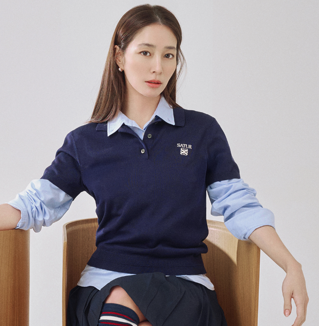 【直播】SATUR LX060423 女装翻領短袖上衣（SA262WKT02）