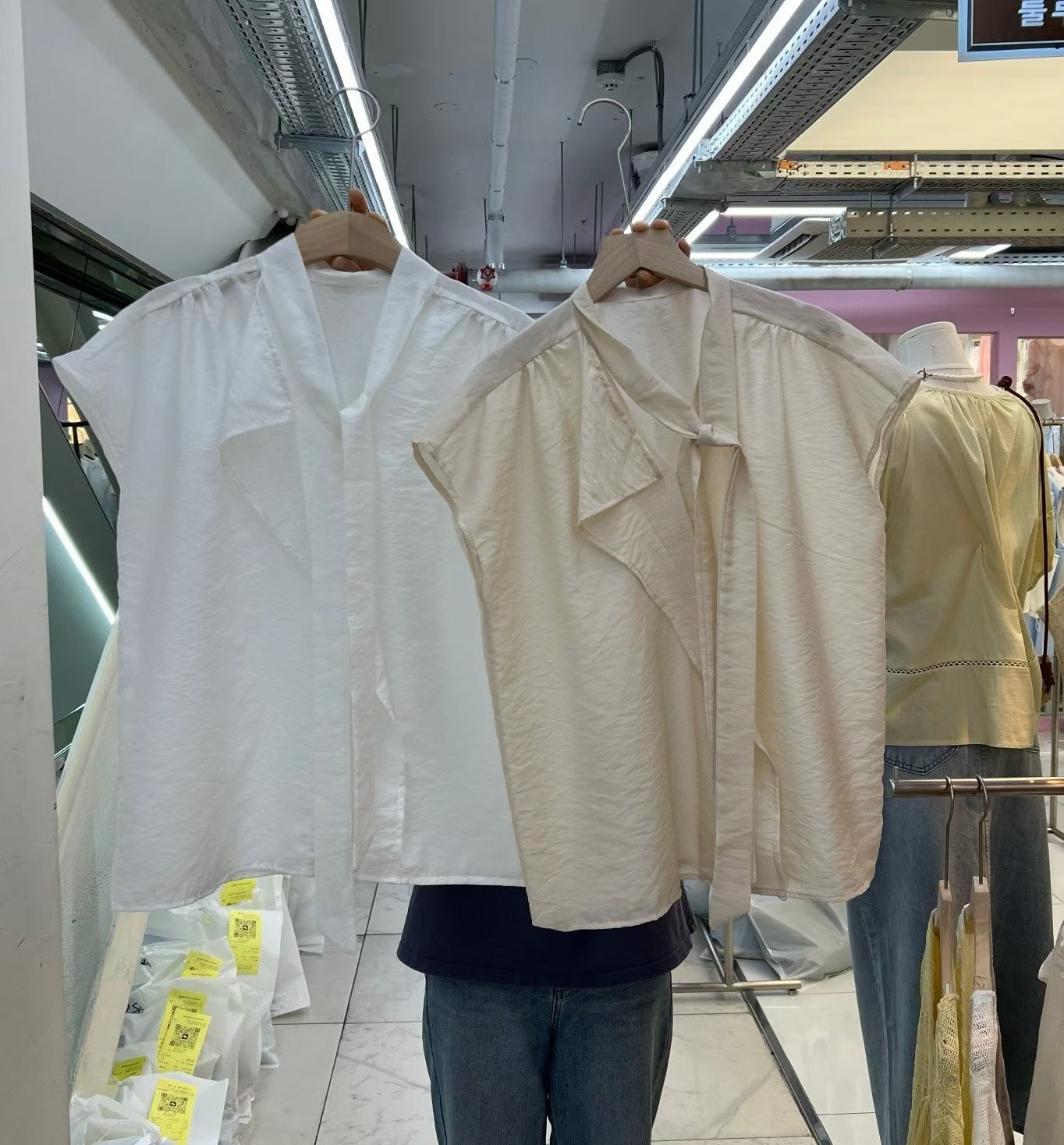 LU6332 飄帶皺皺上衣