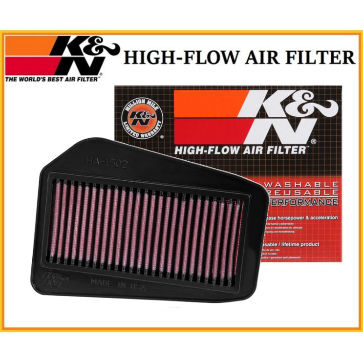 K&N 空氣濾芯 HA-1502 適用:HONDA CBR125R CBR150R