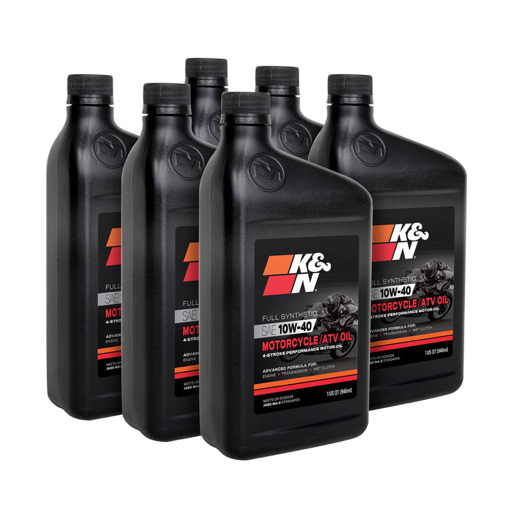 K&N 高性能 重機機油 4-Stroke 10W-40 MA2認證 JASO T903 認證