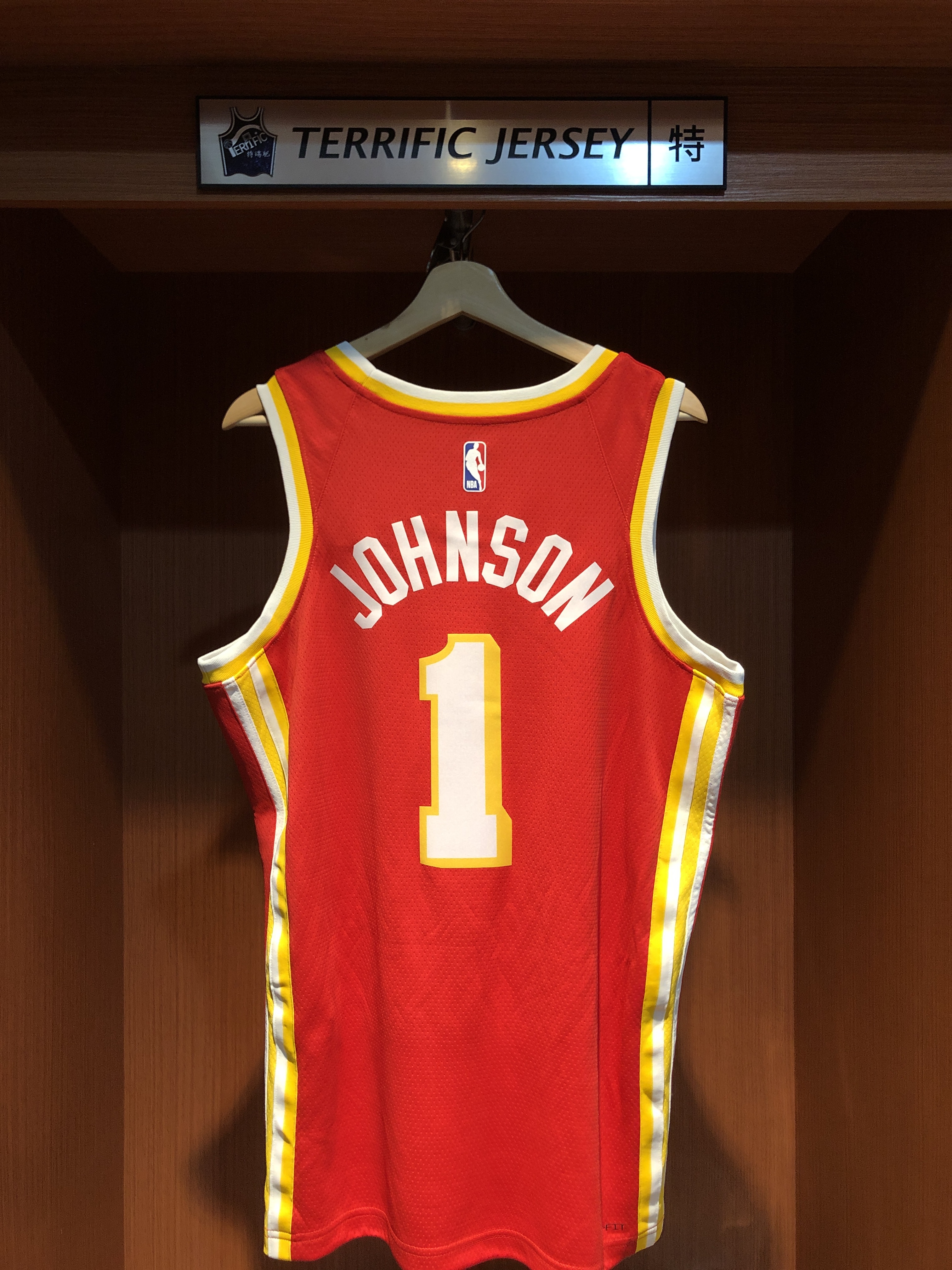 NBA球衣 Jalen Johnson 亞特蘭大老鷹紅 Icon Nike Swingman 球迷版 熱轉印 全新