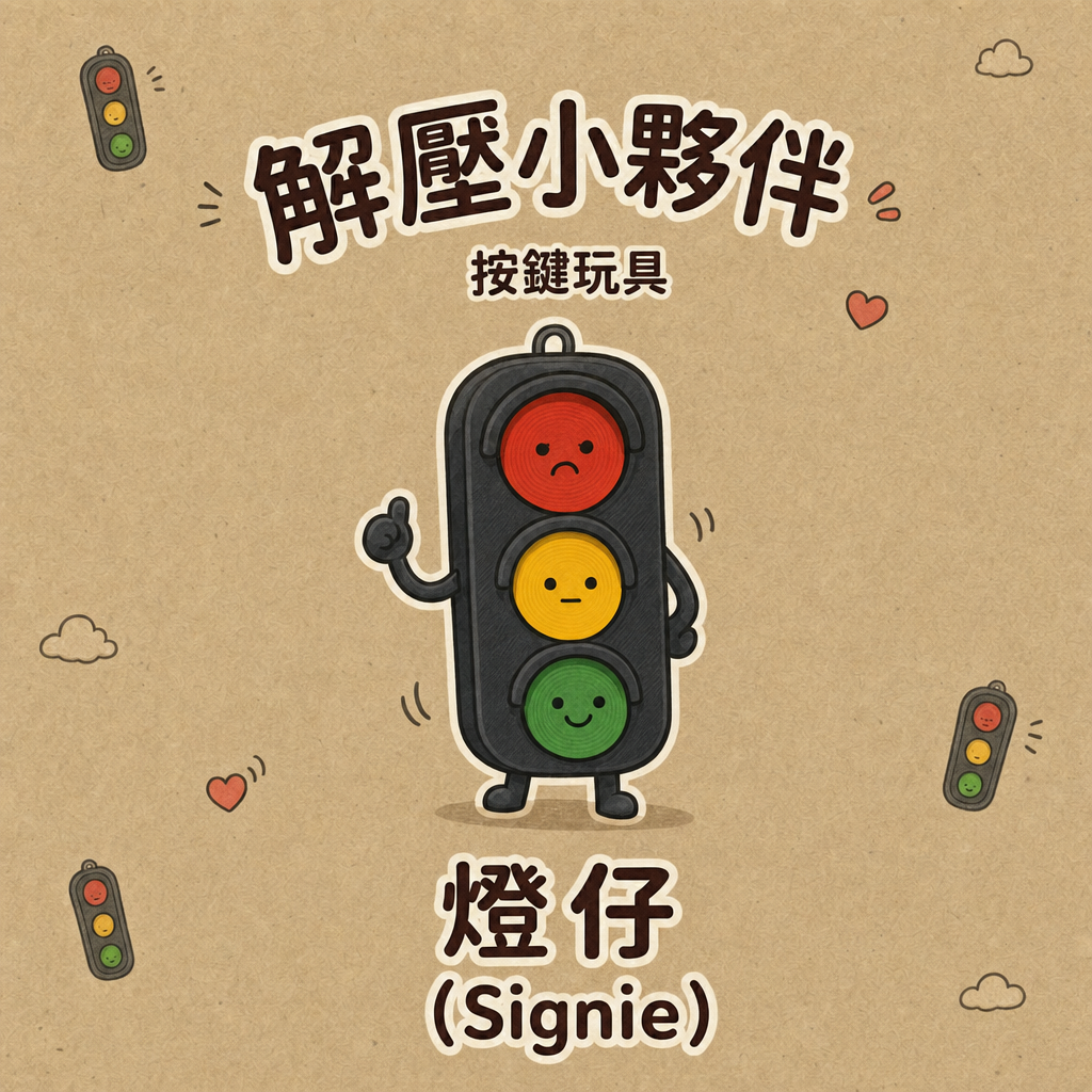 微笑星球 - 燈仔 | 解壓按鍵匙扣