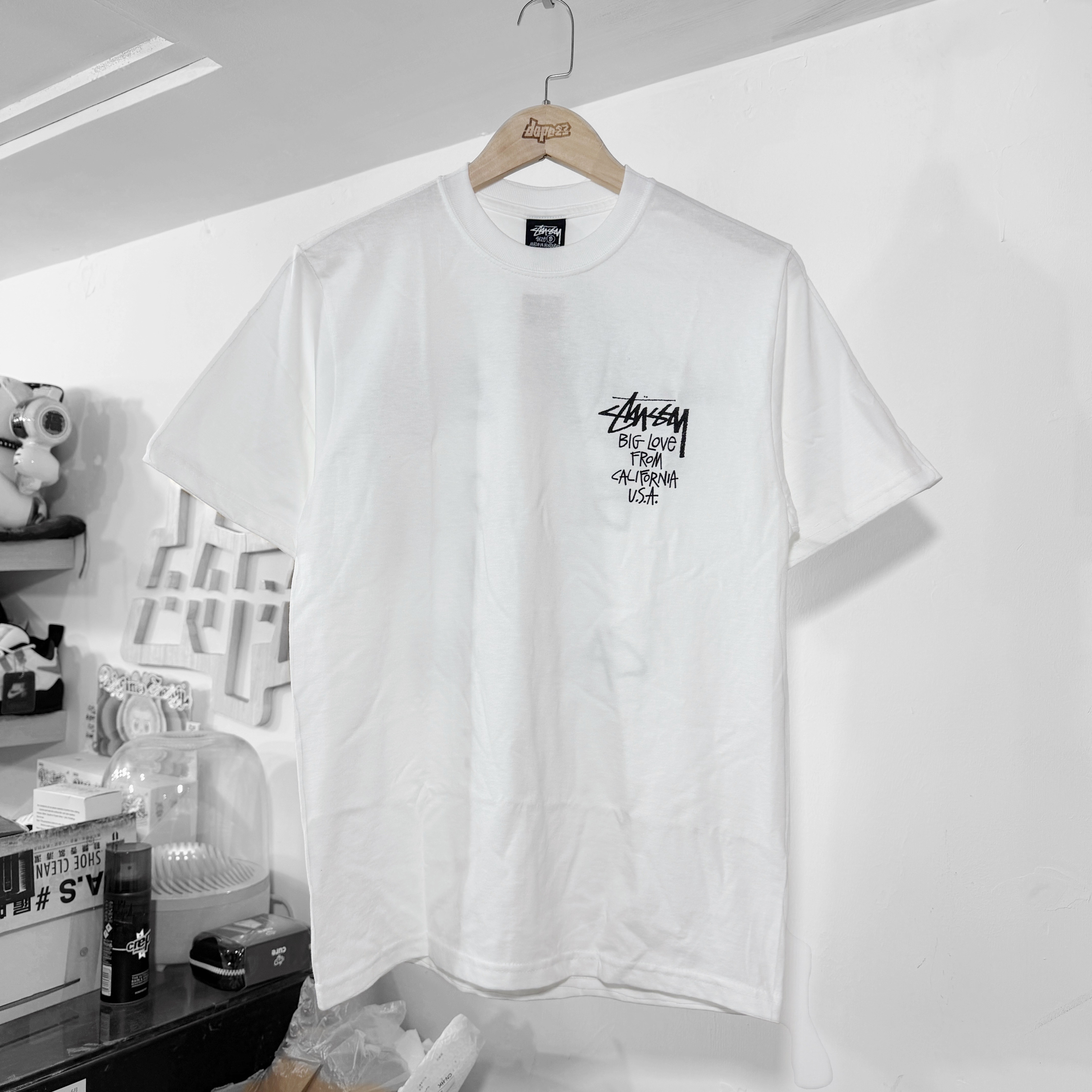 STUSSY SS26 BIG LOVE TEE WHITE