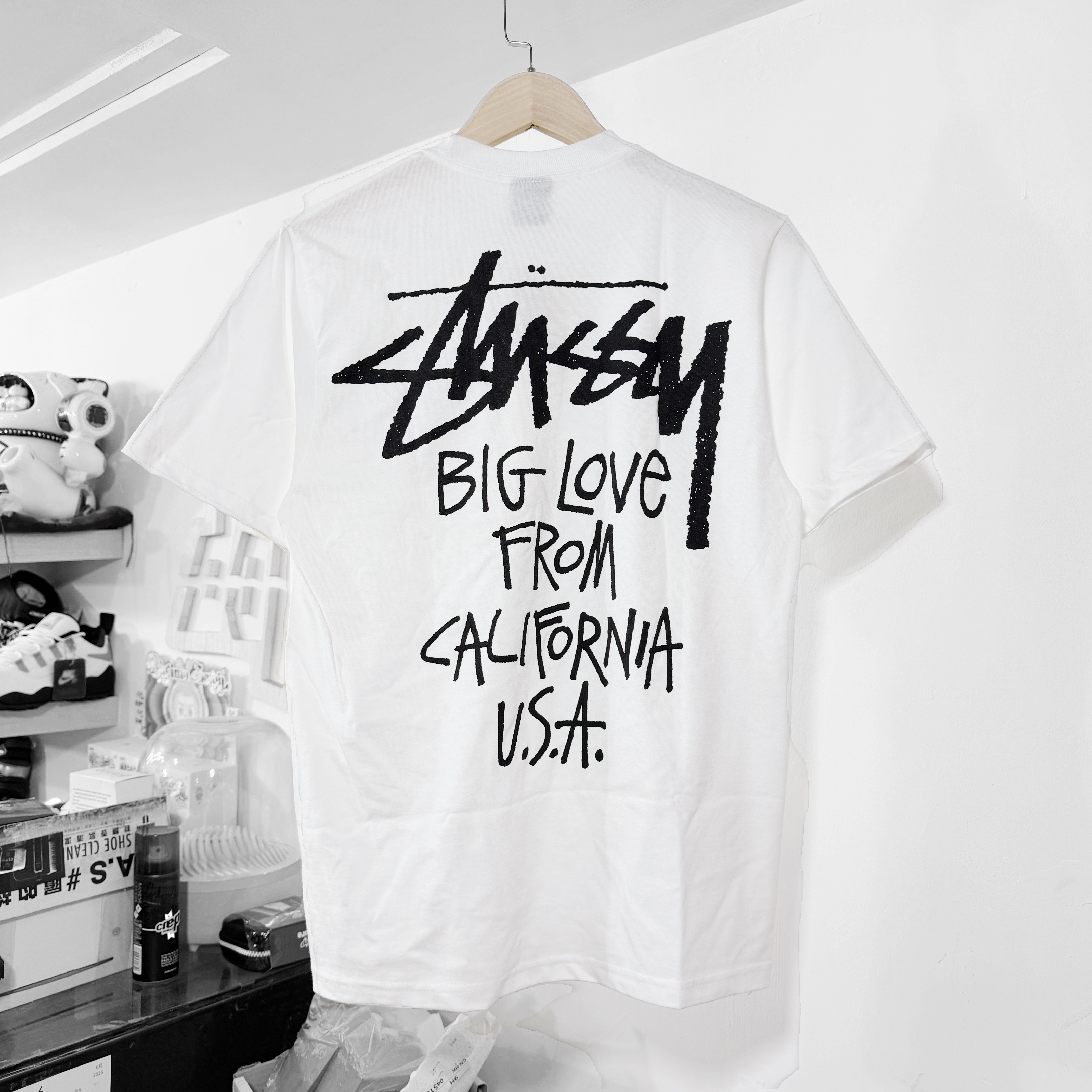 STUSSY SS26 BIG LOVE TEE WHITE