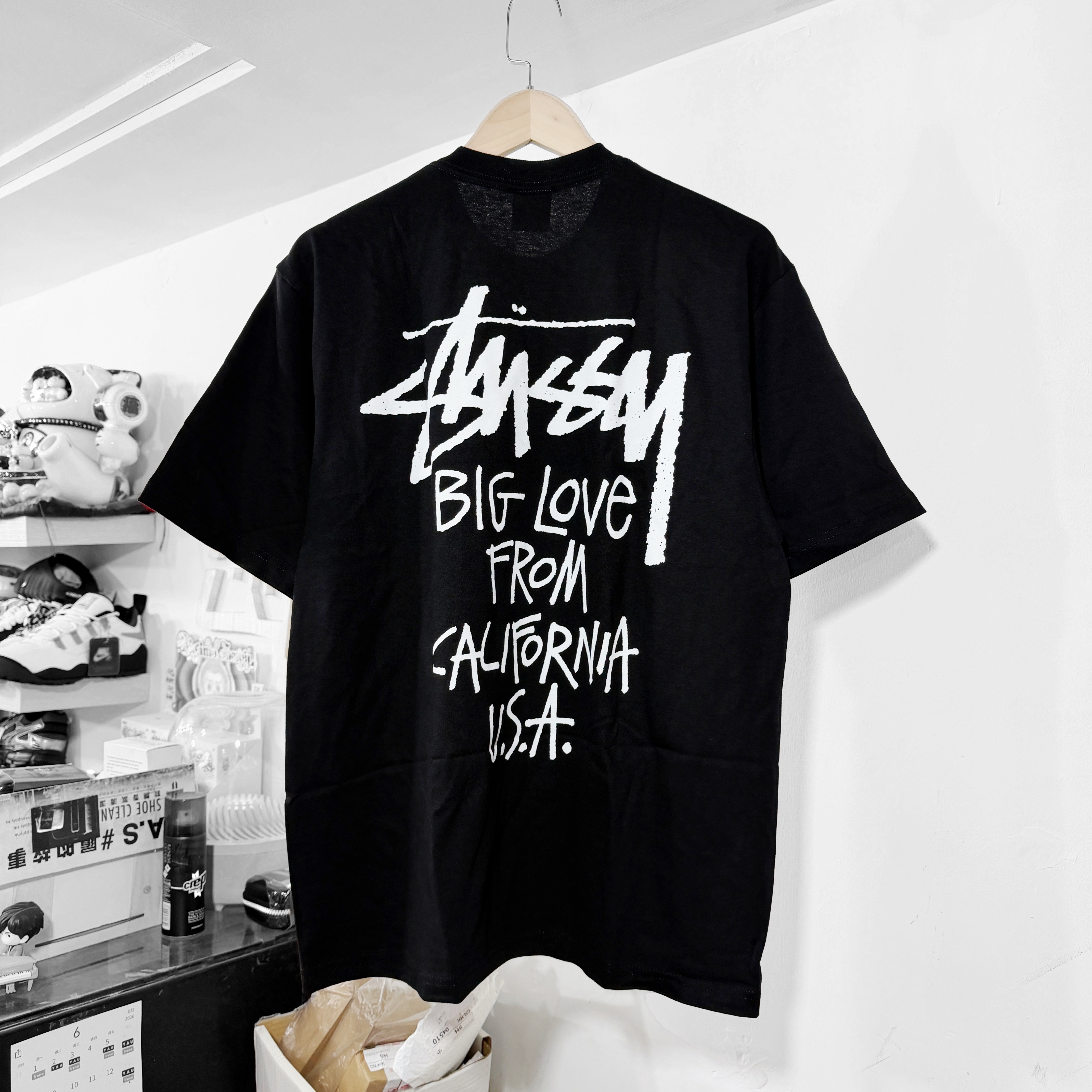STUSSY SS26 BIG LOVE TEE BLACK