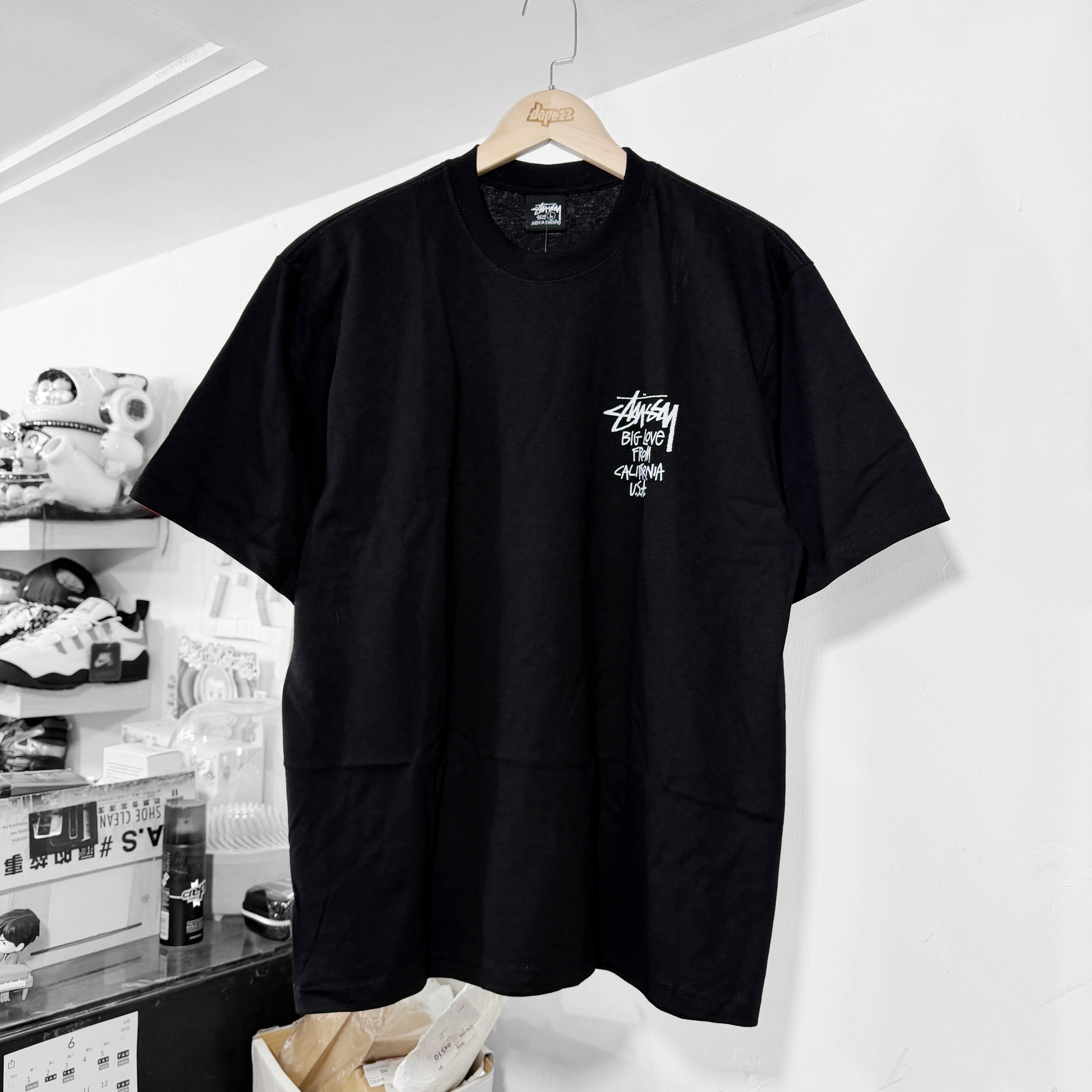 STUSSY SS26 BIG LOVE TEE BLACK