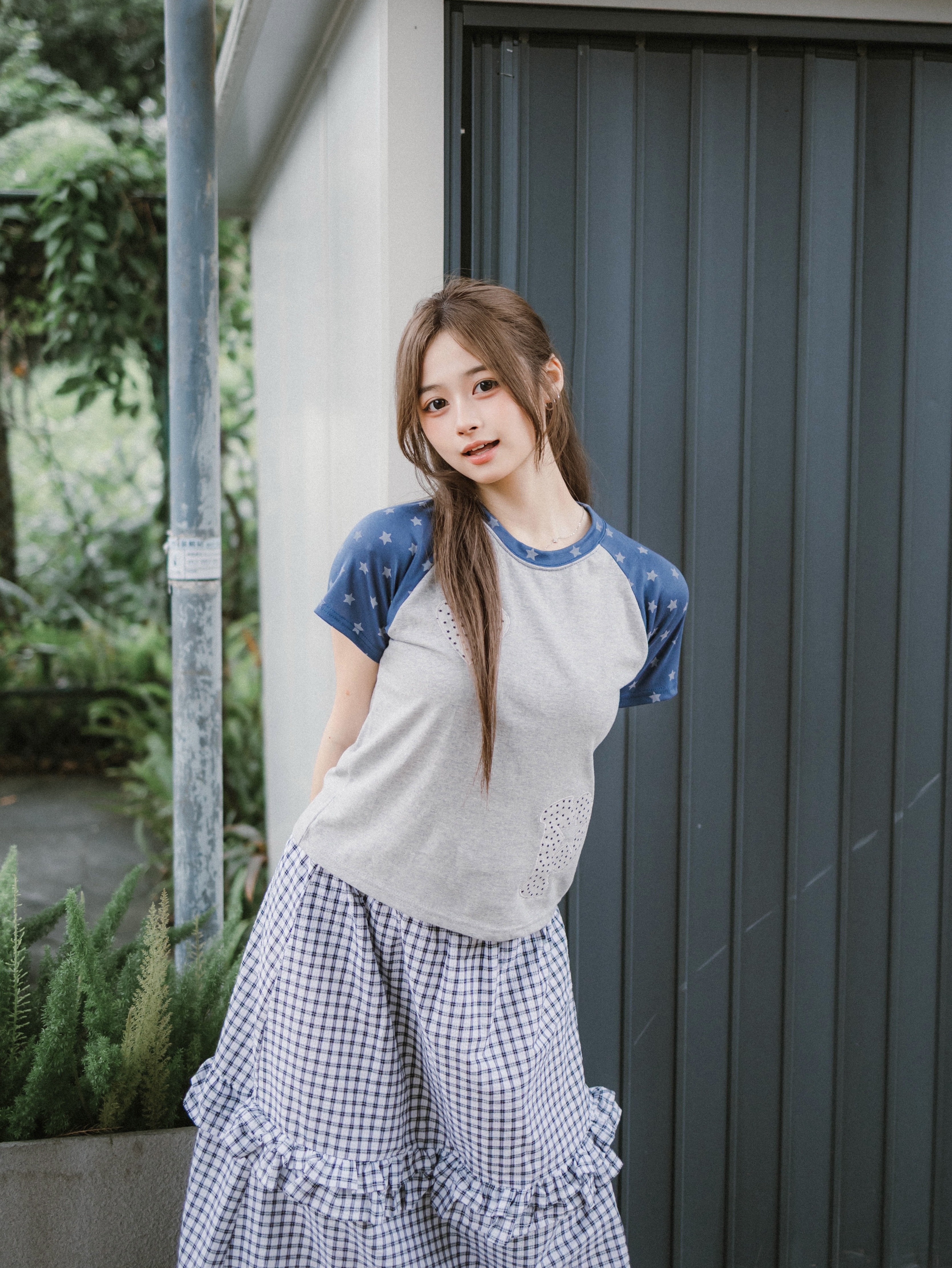Letter P With Star Raglan Tee