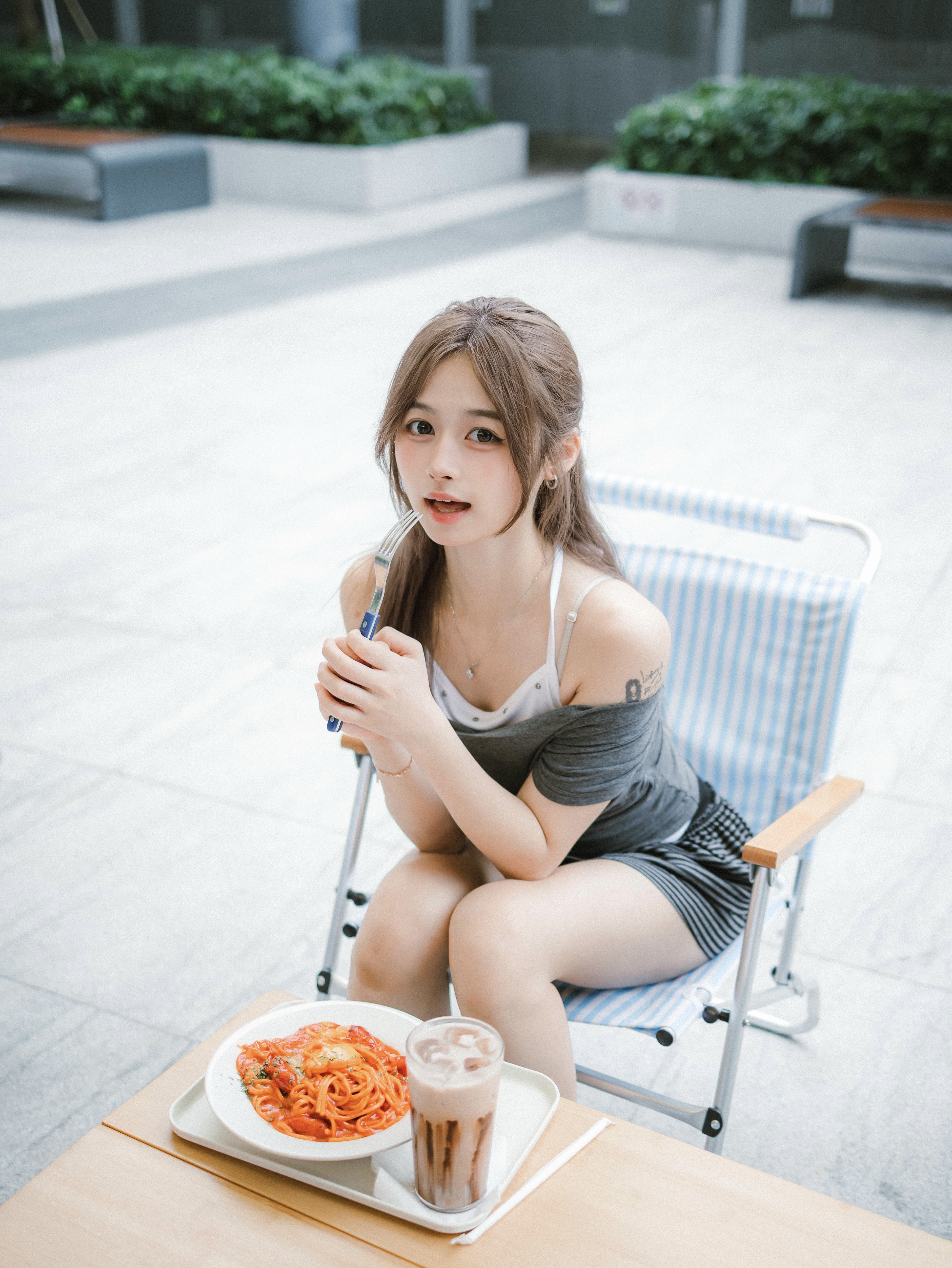 Rivet Halter Layer Tee Top