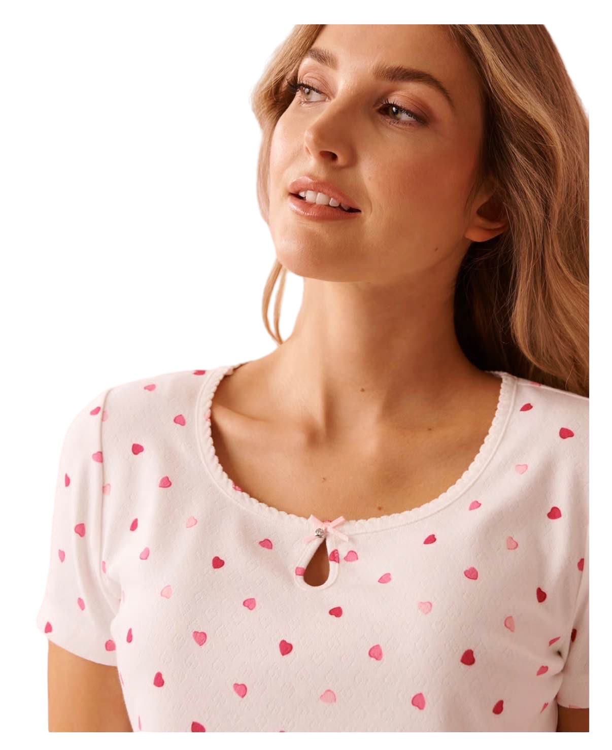【la Vie en Rose】短袖上衣La Vie en Rose pajamas  白