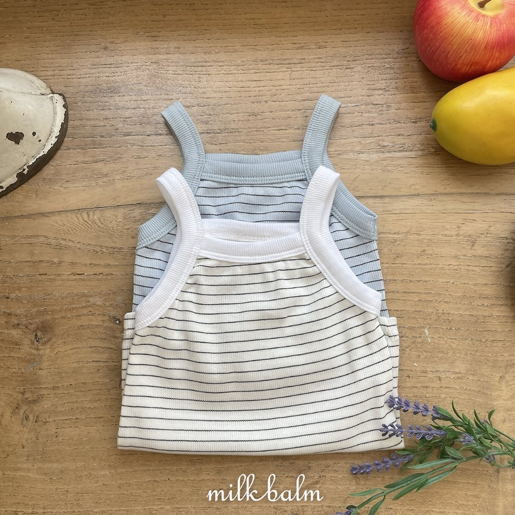 正韓夏milkbalm 小童兩色條紋背心