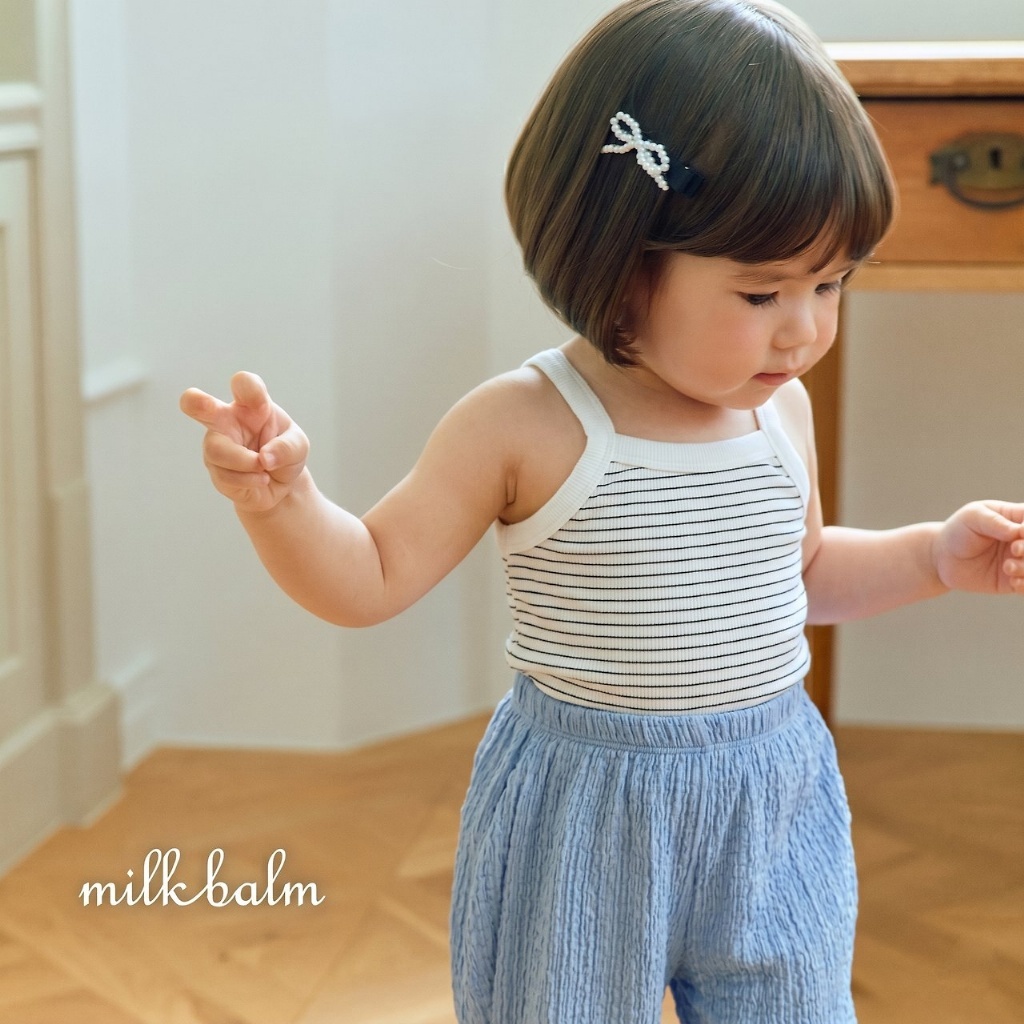 正韓夏milkbalm 小童兩色條紋背心