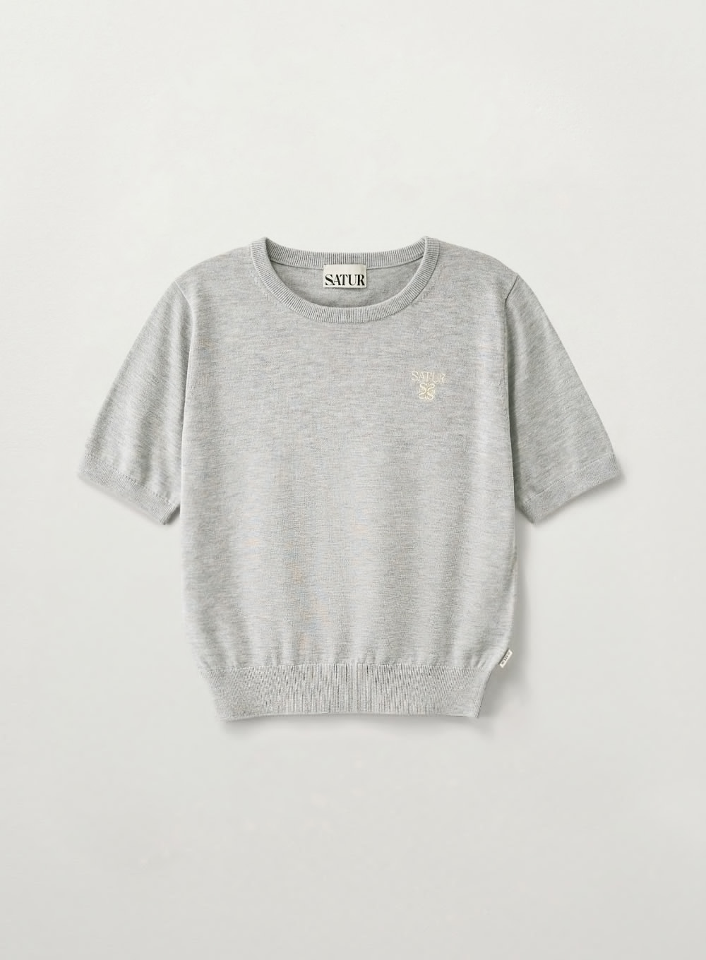 【直播】SATUR LX060424 女裝針織短袖上衣（SA262WKT03）