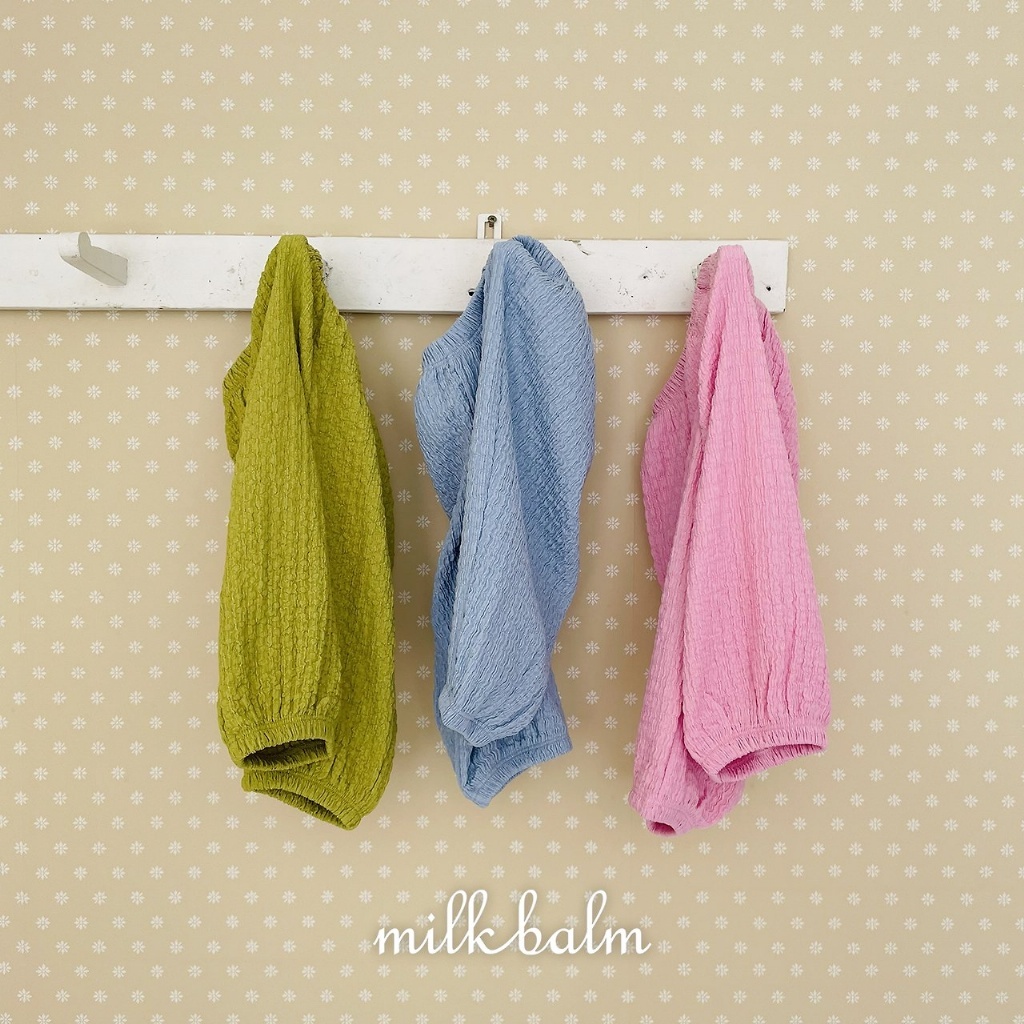 正韓夏milkbalm 小童三色泡泡防紋褲