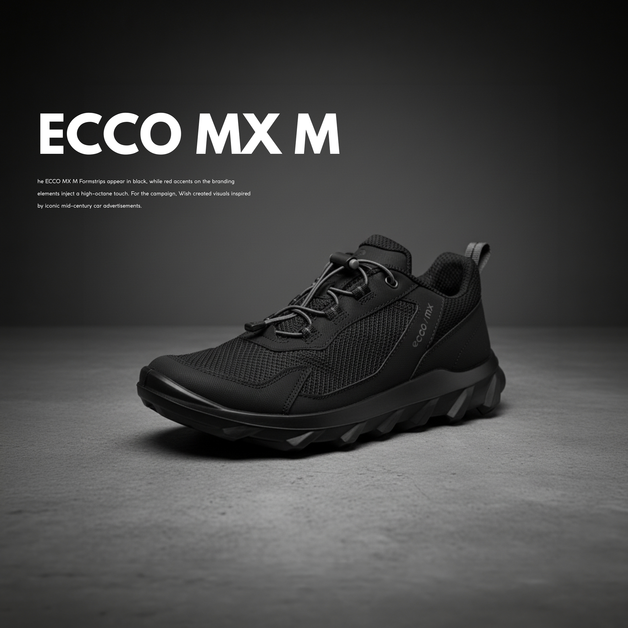 NICEDAY 代購 ECCO MX M 黑 全黑 慢跑 戶外 防水 運動 黑色 82019451052