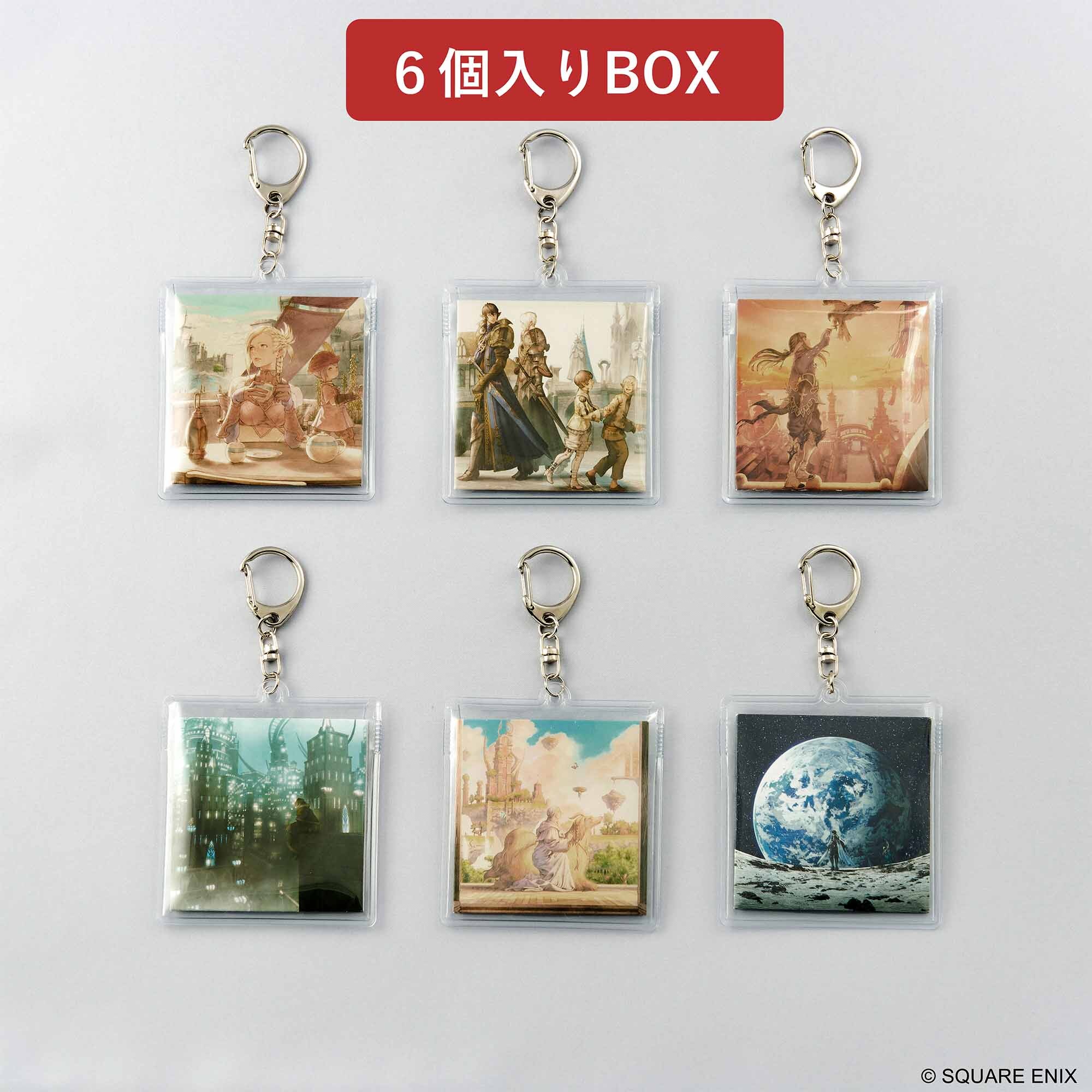 「ACG.GO」「預購」Square Enix《最終幻想 XIV》音樂收藏 鑰匙圈 Vinyl系列 Vol. 1 (整盒6入)