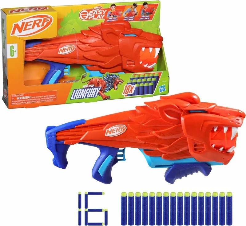 【玩具研究中心】孩之寶 NERF 憤怒獅吼射擊器