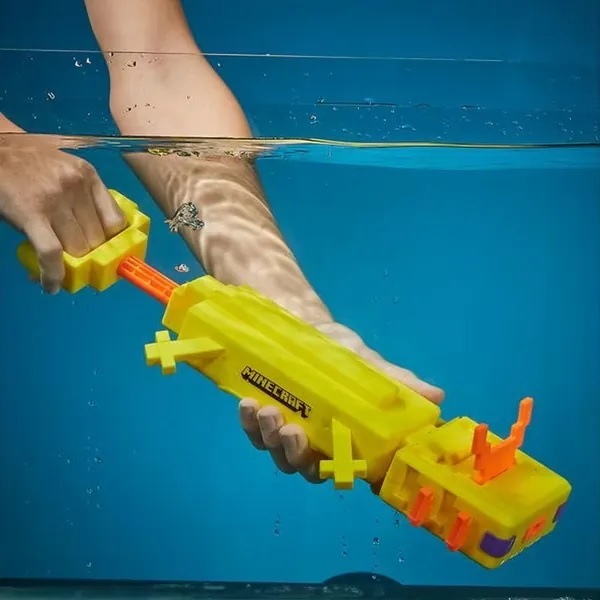 【玩具研究中心】孩之寶 NERF 超威水槍系列- MINECRAFT六角恐龍