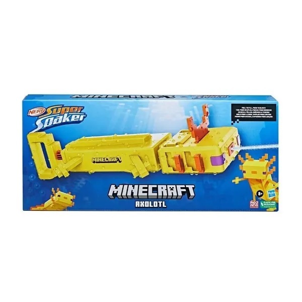 【玩具研究中心】孩之寶 NERF 超威水槍系列- MINECRAFT六角恐龍