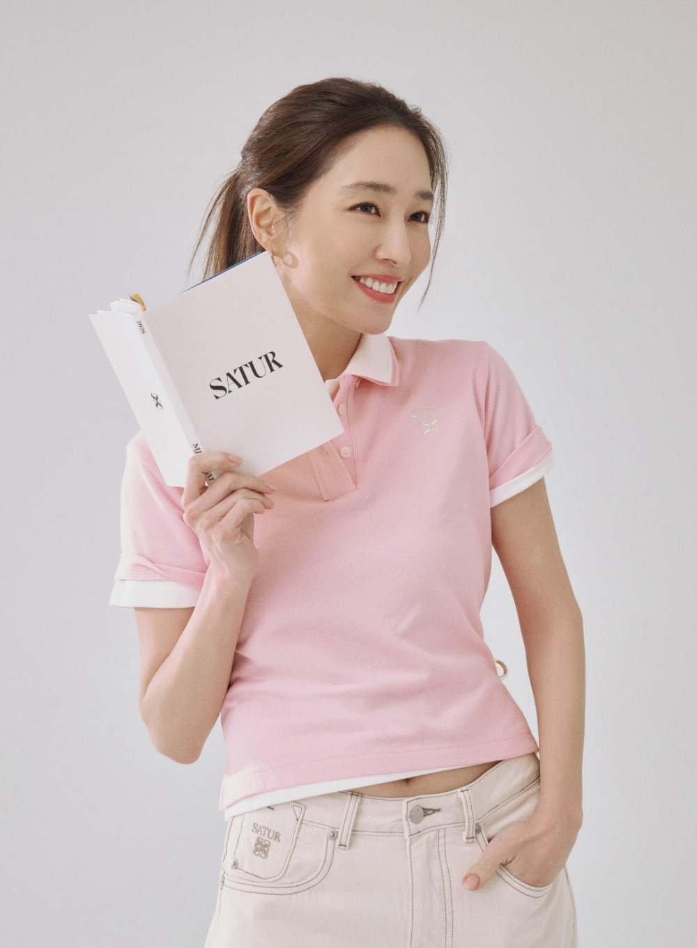 【直播】SATUR LX060427 女裝polo短袖上衣（SA262WTS03）