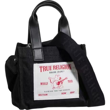 【預購】TRUE RELIGION H060414 迷你口袋托特包（黑色）