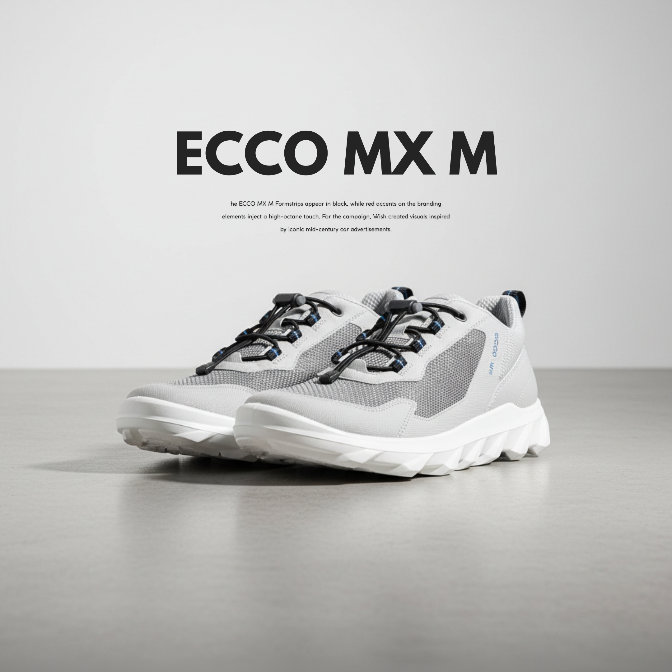NICEDAY 代購 ECCO MX M 白 白灰 慢跑 戶外 防水 運動 82026460326