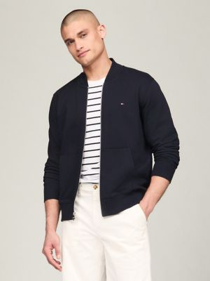【預購】TOMMY HILFIGER H060420 美式拉鍊立領衛衣（黑色）