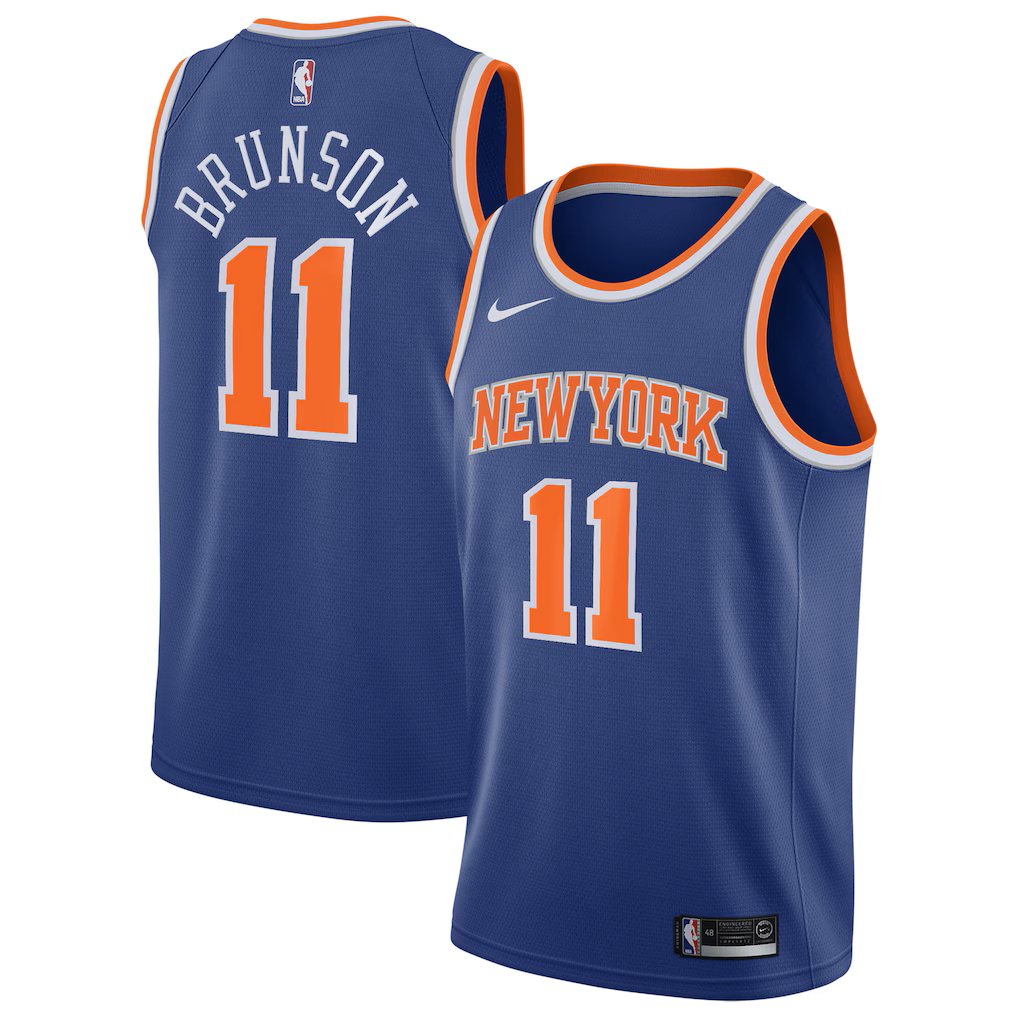 Nike 紐約尼克隊 Jalen Brunson 經典配色版 Swingman 球衣