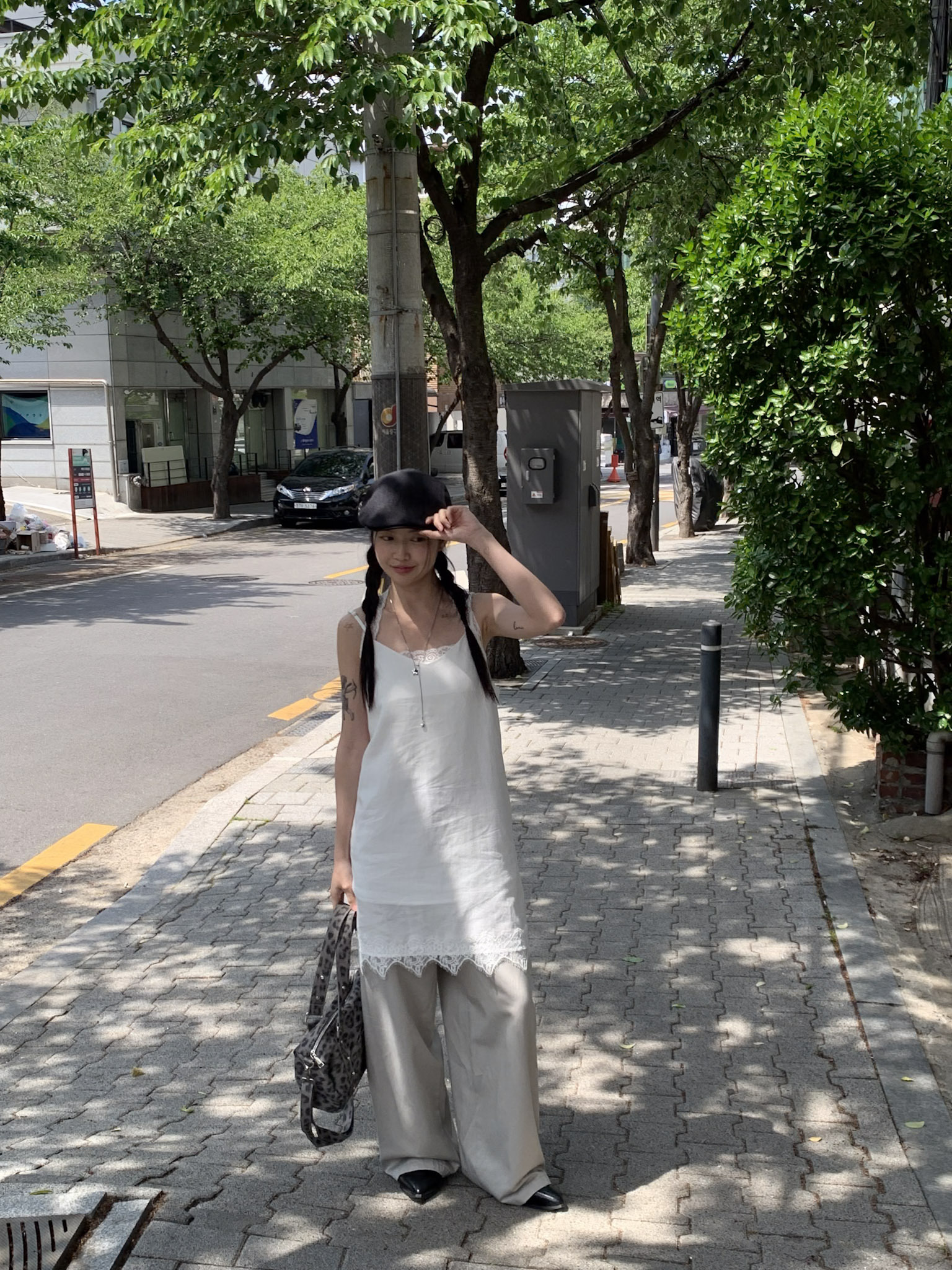 ISA_度假小清新 蕾絲波浪花邊擺吊帶美洋_63080