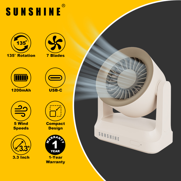 Lightweight Mini Desk Fan FAN-03