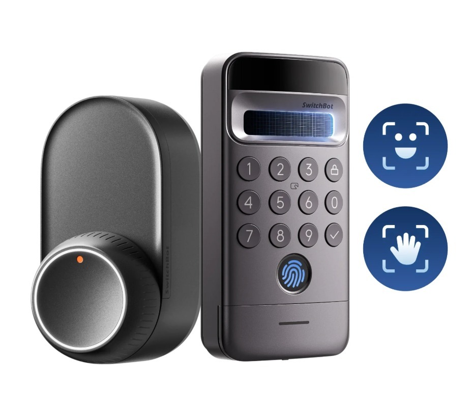 SwitchBot Smart Lock Ultra combo 套裝3【超級智能門鎖】+ Keypad Vision Pro【Vision Pro解鎖器 -掌紋/人臉/指紋/密碼】