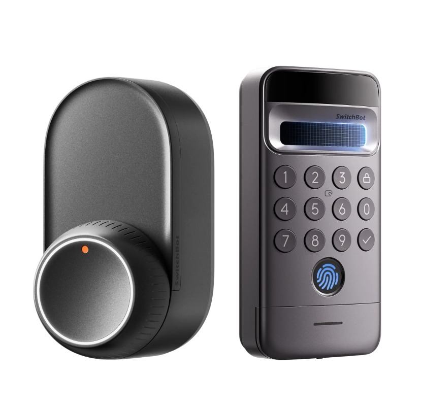 SwitchBot Smart Lock Ultra combo 套裝3【超級智能門鎖】+ Keypad Vision Pro【Vision Pro解鎖器 -掌紋/人臉/指紋/密碼】