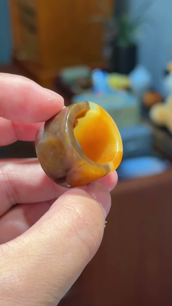 和田玉扳指 (內徑 20mm),天然翡翠A玉, 緬甸玉, Jade, Jadeite