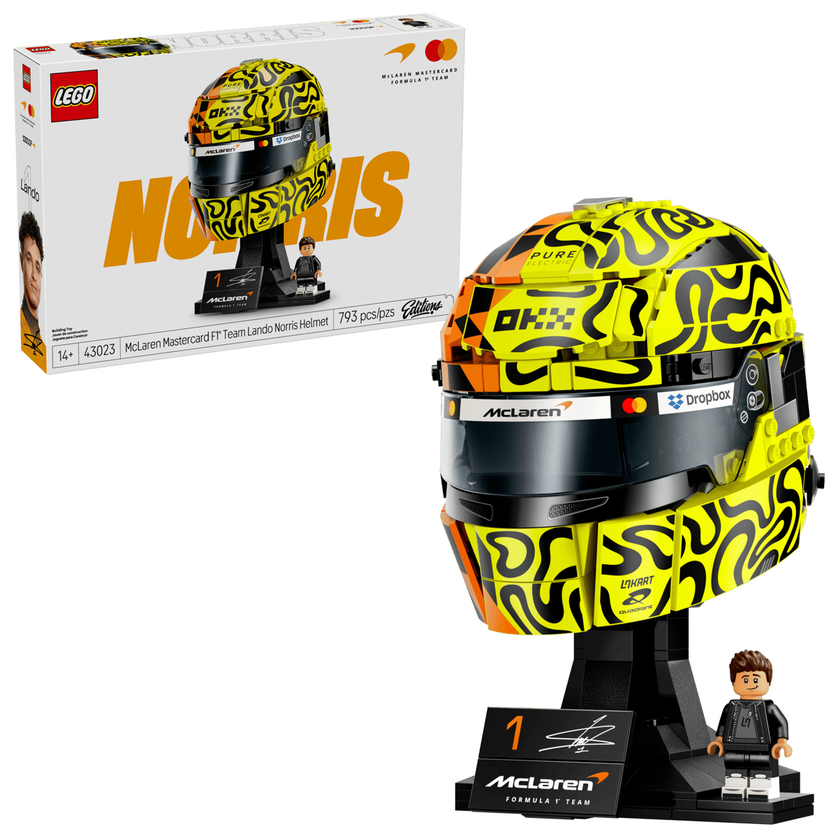 LEGO 43023 McLaren Mastercard F1® Team Lando Norris 頭盔