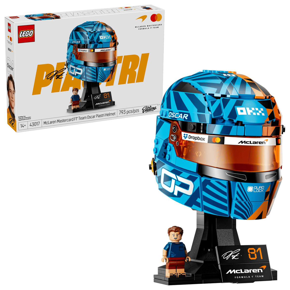 LEGO 43017 McLaren Mastercard F1® Team Oscar Piastri 頭盔