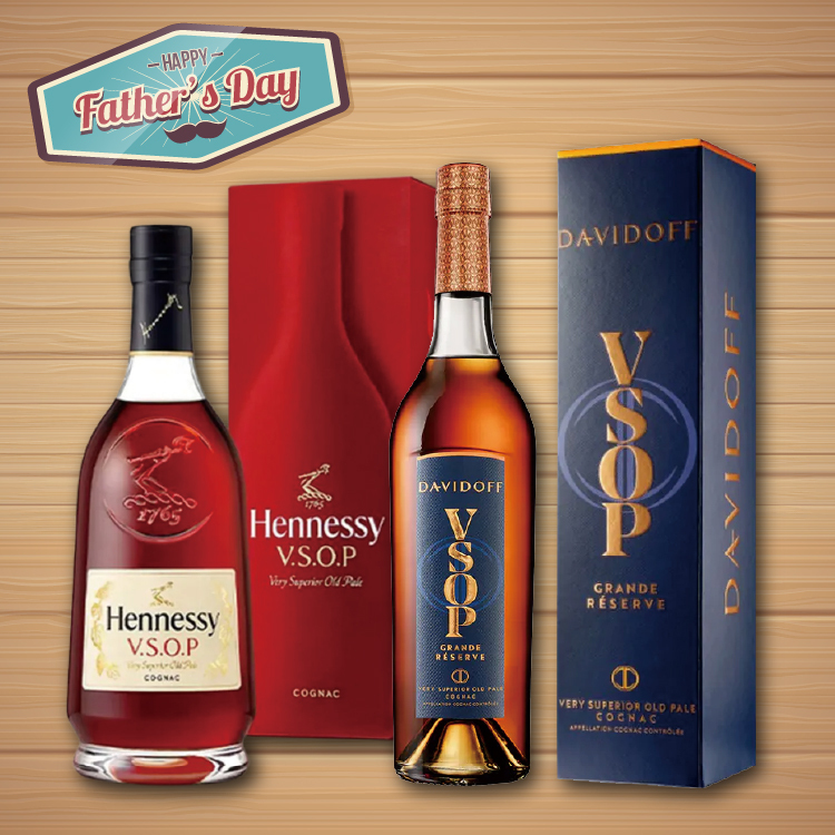軒尼詩vsop 700ml + DAVIDOFF VSOP 40% (新裝) 700ml