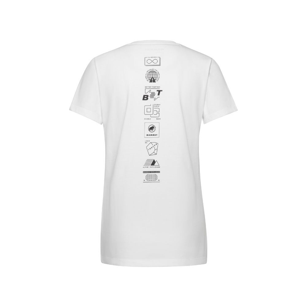 Mammut T-shirt/女 Massone T-Shirt Emblems 白 (M1017052310243)