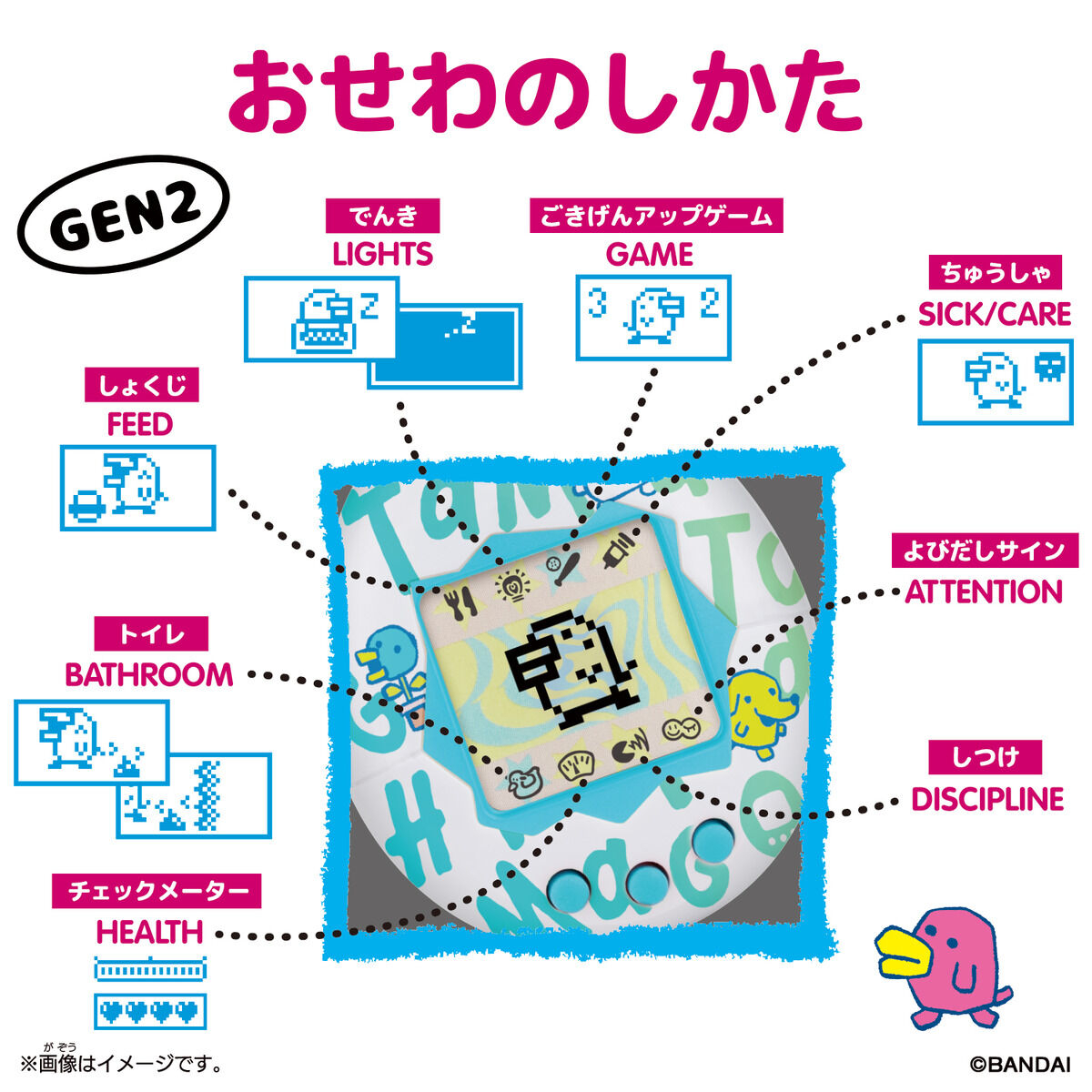 [預訂] BANDAI Tamagotchi 焦糖果仁(GEN2)