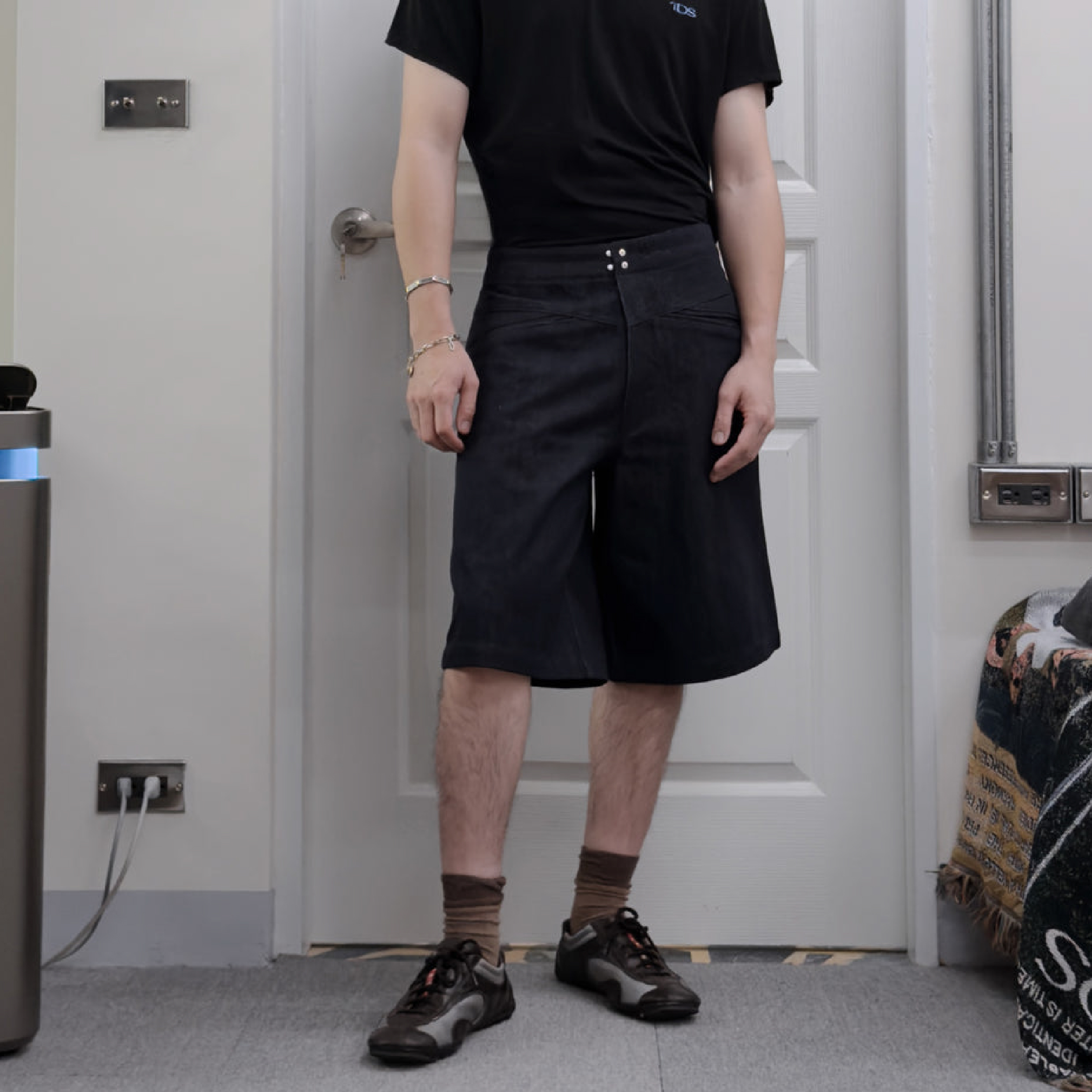 1dyll.assemblage 1ds Bias-Pocket Shorts