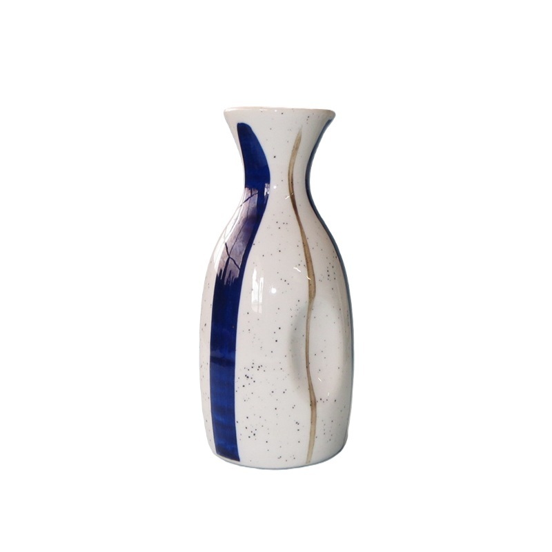 日式壺/染付十草 大 Ø7.1×15.6cm